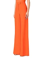 Floretta Silk Wide-Leg Pants