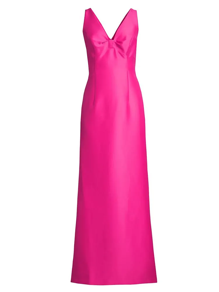 Evan Sleeveless Mikado Gown