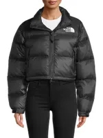 Nuptse Cropped Down Puffer Jacket