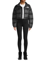 Nuptse Cropped Down Puffer Jacket