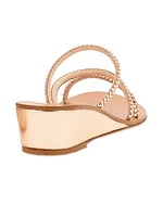 Polytimi Crystal-Embellished Wedge Sandals