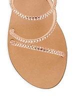 Polytimi Crystal-Embellished Wedge Sandals