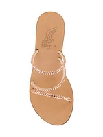 Polytimi Crystal-Embellished Wedge Sandals