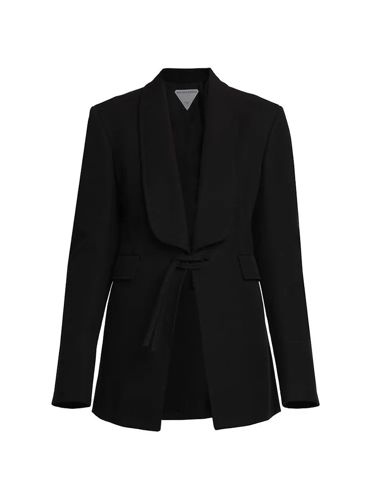 Woven Tie-Front Jacket