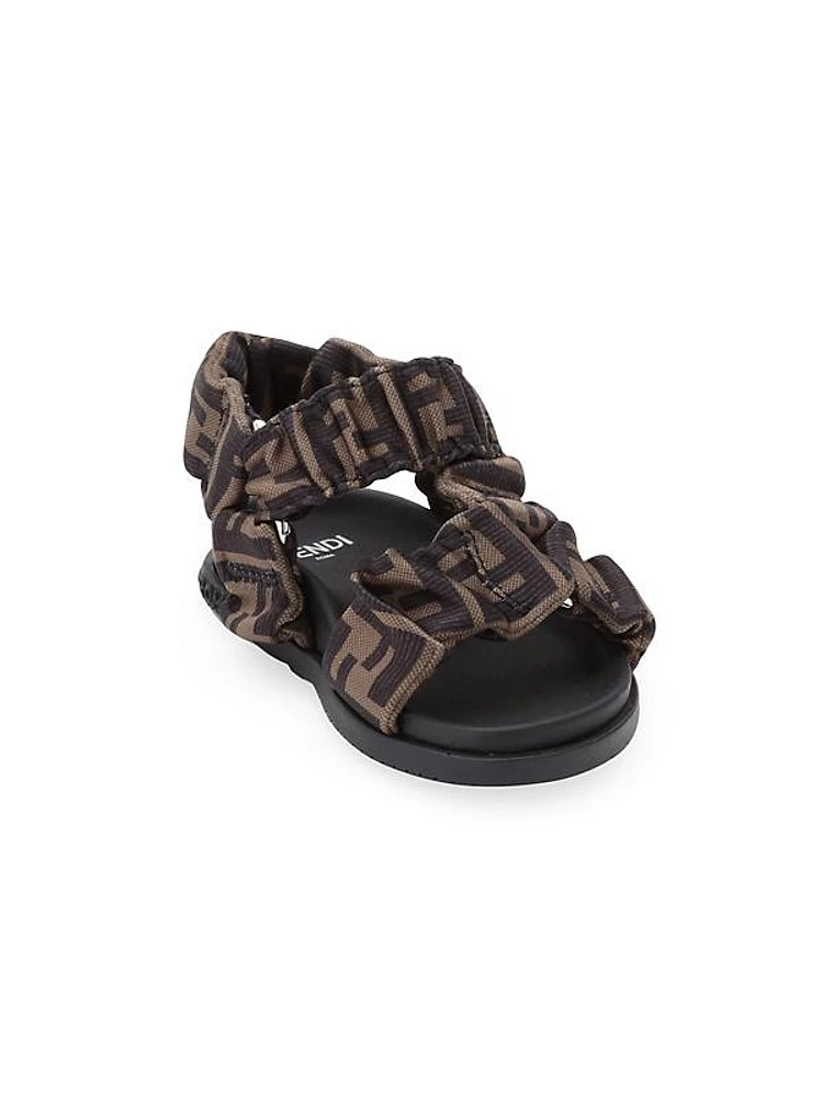 Baby's Scrunched FF Logo Sandals