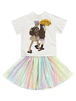 Little Girl's & Girl's Graphic Short-Sleeve T-Shirt