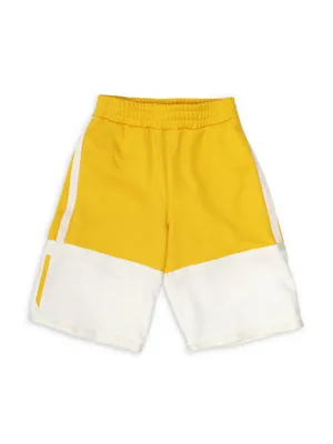 Little Boy's & Colorblock Logo Shorts