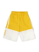 Little Boy's & Colorblock Logo Shorts