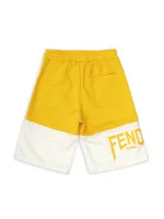 Little Boy's & Colorblock Logo Shorts