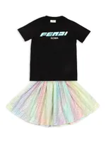 Little Girl's & Embossed Holographic T-Shirt