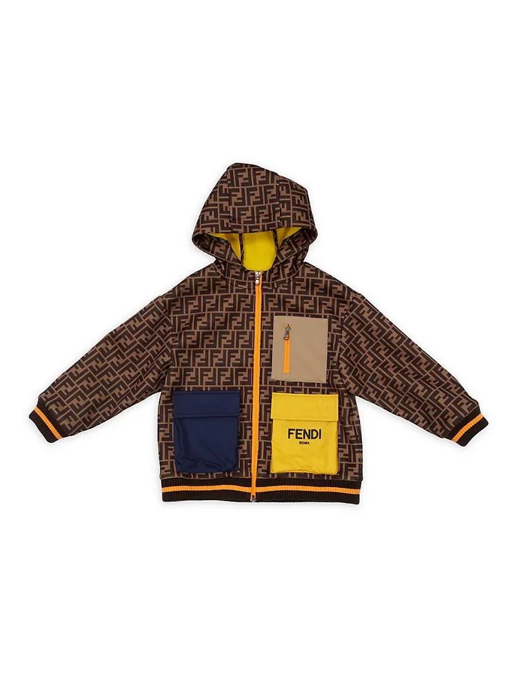 Boy's Allover FF Hooded Jacket