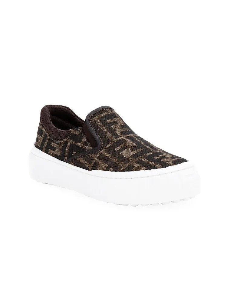 Little Kid's & Logo Slip-On Sneakers