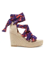 Jorgelina DVF Animal-Print Wedge Espadrilles