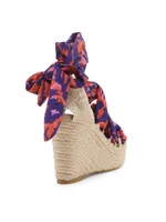 Jorgelina DVF Animal-Print Wedge Espadrilles