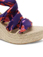 Jorgelina DVF Animal-Print Wedge Espadrilles