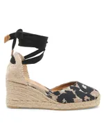 Carina Animal-Print Wedge Espadrilles