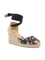 Carina Animal-Print Wedge Espadrilles