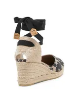 Carina Animal-Print Wedge Espadrilles