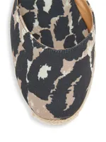 Carina Animal-Print Wedge Espadrilles