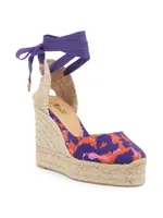 Carina Animal-Print Wedge Espadrilles