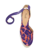 Carina Animal-Print Wedge Espadrilles