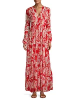 Anya Long-Sleeve Maxi Dress