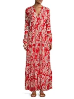 Anya Long-Sleeve Maxi Dress