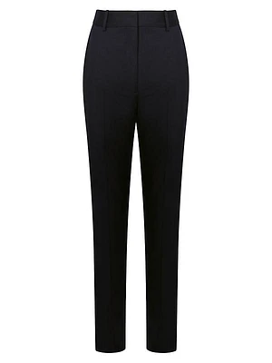 Haisley Wool-Blend Straight-Leg Pants