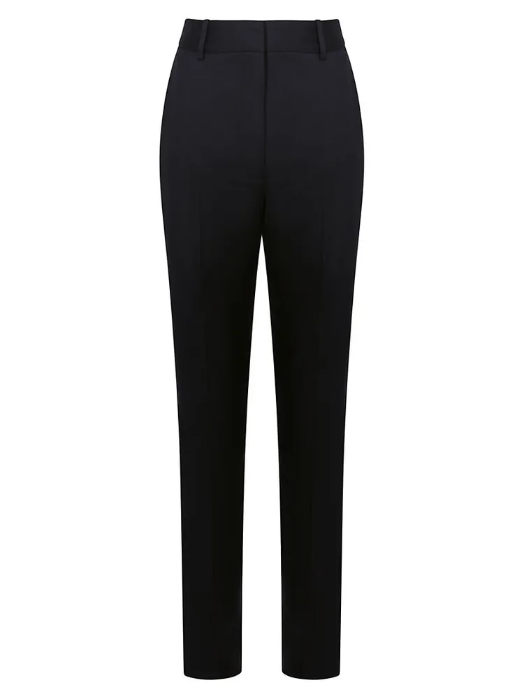 Haisley Wool-Blend Straight-Leg Pants