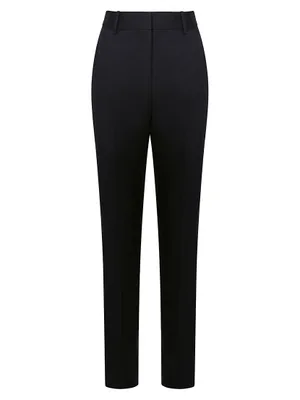 Haisley Wool-Blend Straight-Leg Pants