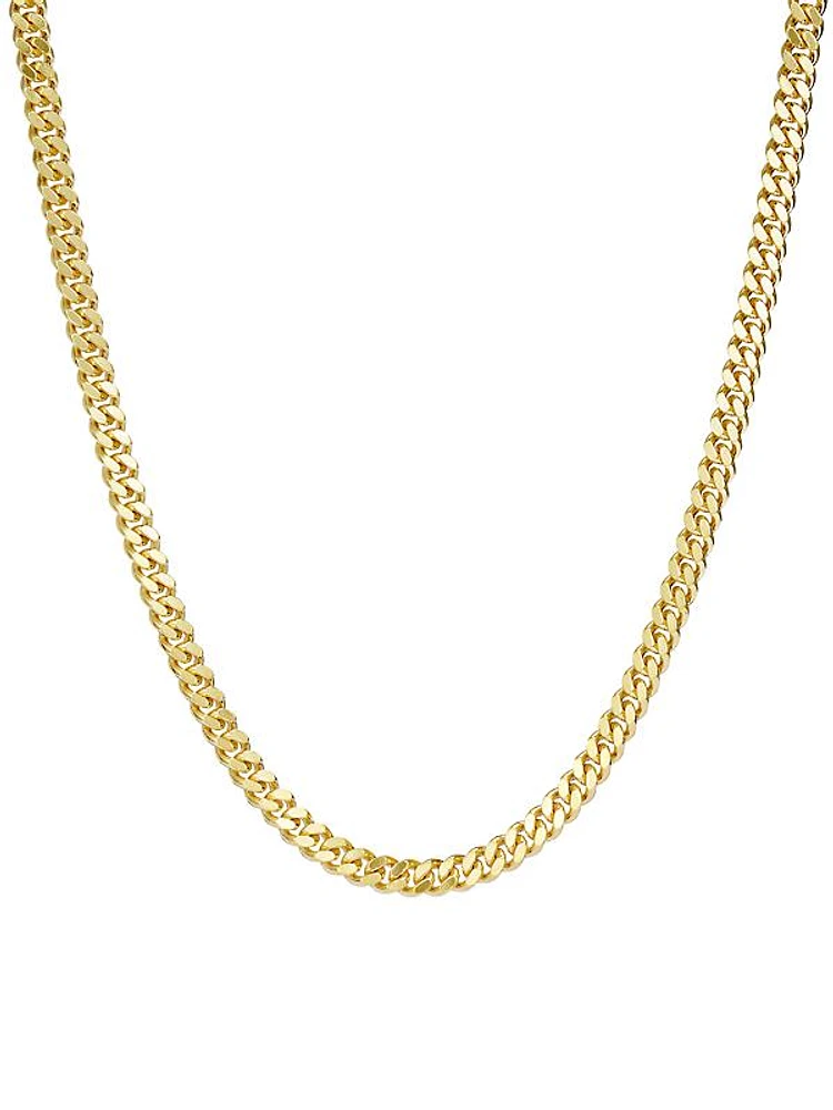 18K Gold-Plated Cuban Chain Necklace