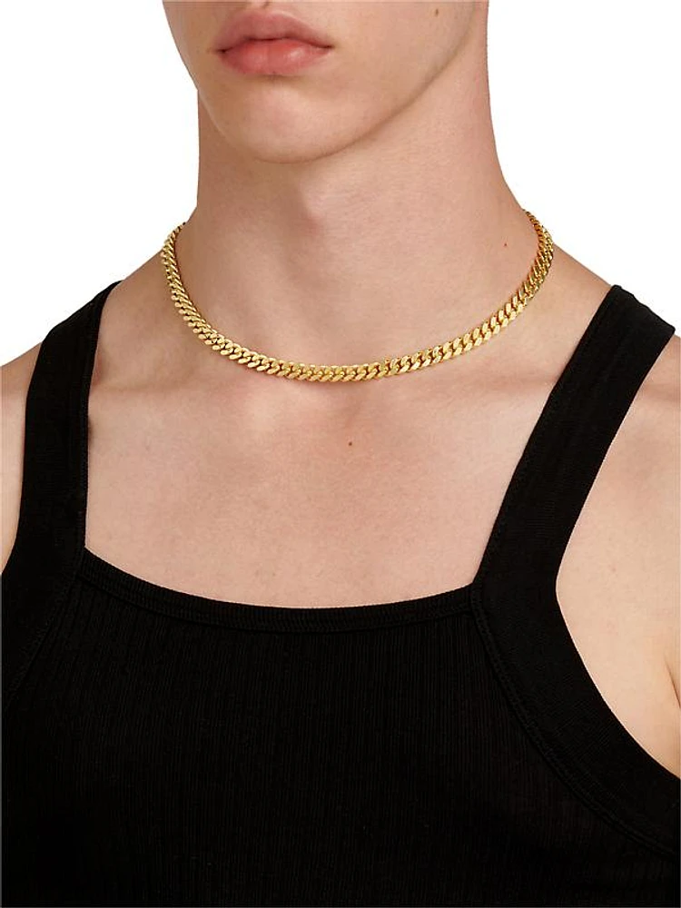 18K Gold-Plated Cuban Chain Necklace