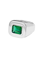 Emerald Cut Signet Ring