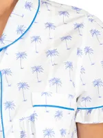 Women's Palm Tree Shirt + Boxer Short Set