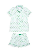 Women's Palm Tree Shirt + Boxer Short Set