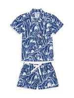 Women's Martinique Banana Leaf Shirt + Boxer Set