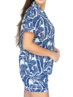 Women's Martinique Banana Leaf Shirt + Boxer Set