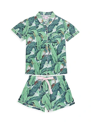 Women's Martinique Banana Leaf Shirt + Boxer Set