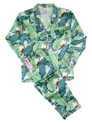 Women's Banana Leaf Shirt + PJ Pant Set