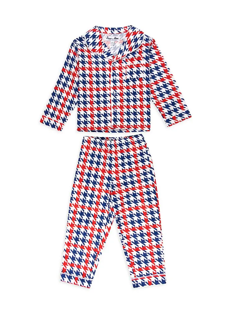 Sant and Abel Kids Houndstooth Flannel Long Set