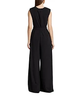 Eloise Belted Pleated Wide-Leg Jumpsuit