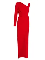 Eunice Asymmetric Knit Gown