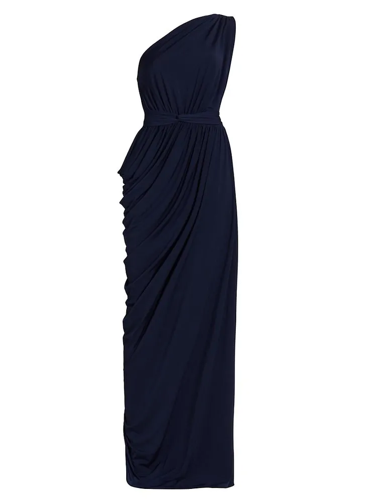 Eternity One-Shoulder Draped Gown