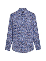 Stretch-Cotton Printed Shirt