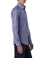 Stretch-Cotton Printed Shirt