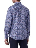 Stretch-Cotton Printed Shirt