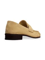 Sid Stitched Suede Loafers