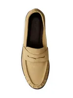 Sid Stitched Suede Loafers