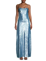 Lockwood Sequin-Embellished Gown