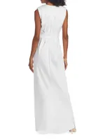 Quinn V-Neck Satin Gown